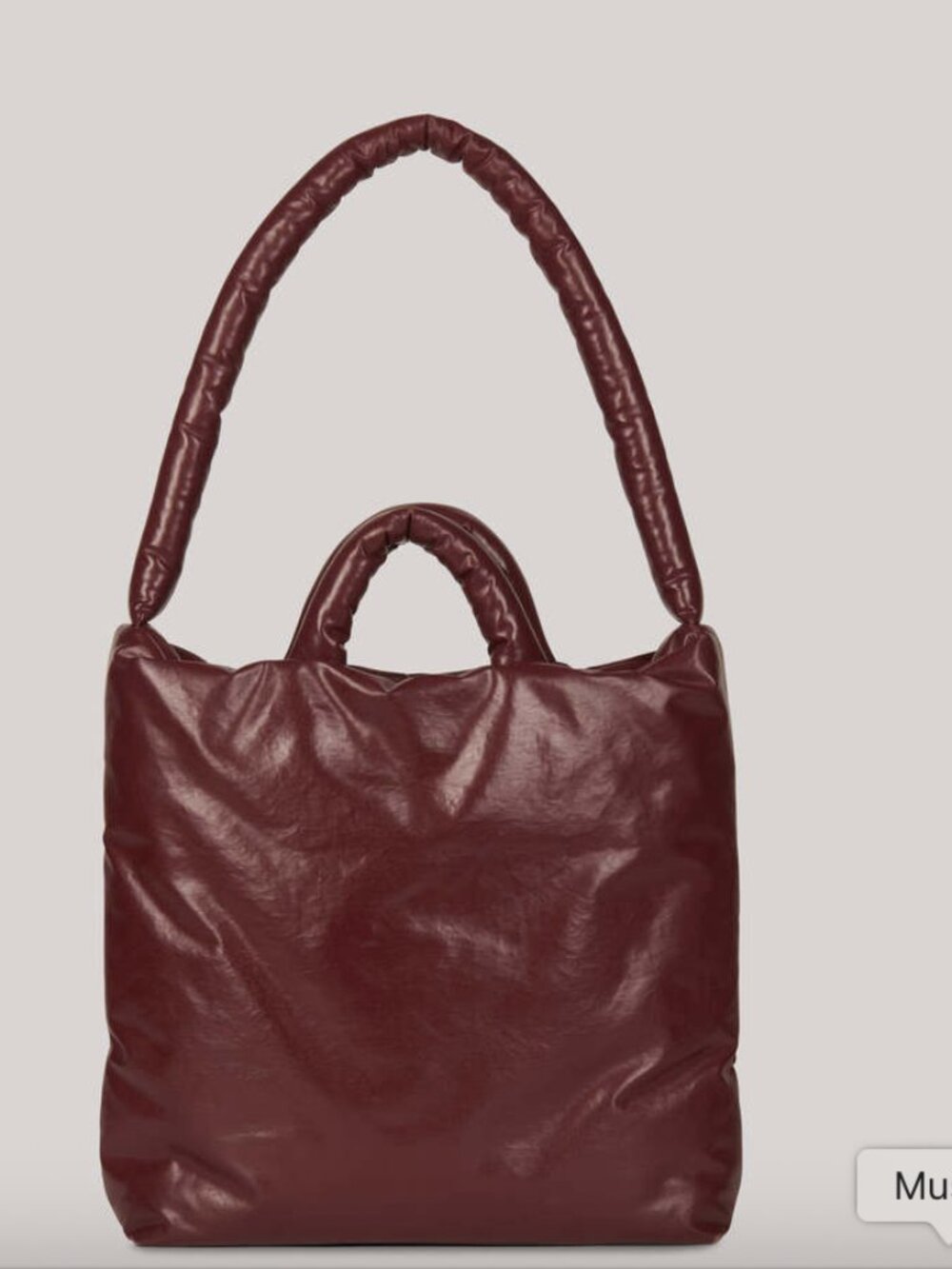 KASSL Editions Pillow Medium Oil Bordeaux Burgundy Bag